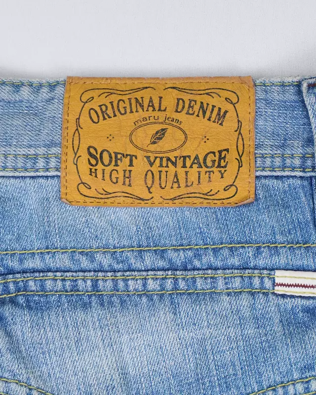Light Wash Denim Cargo Shorts