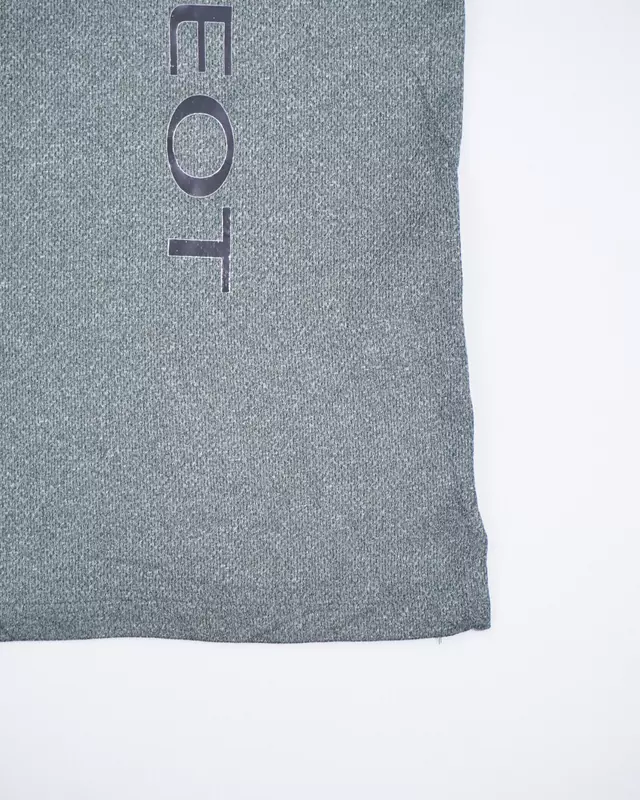 Charcoal Grey Quick-Dry Graphic Polo Shirt