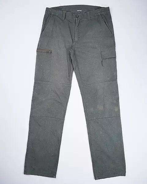 Forest Green Straight Fit Cargo Pants