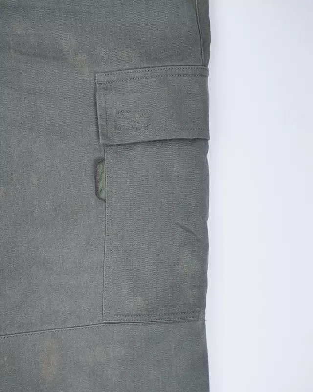 Forest Green Straight Fit Cargo Pants
