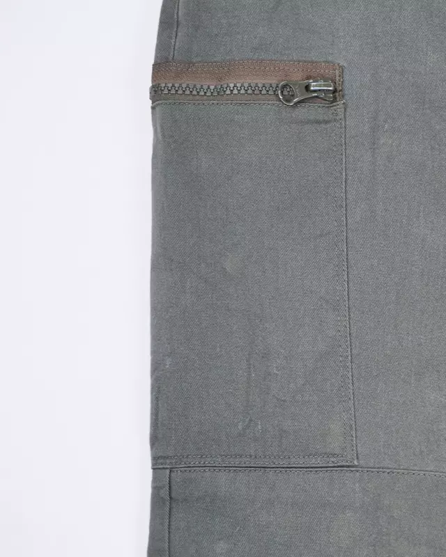 Forest Green Straight Fit Cargo Pants
