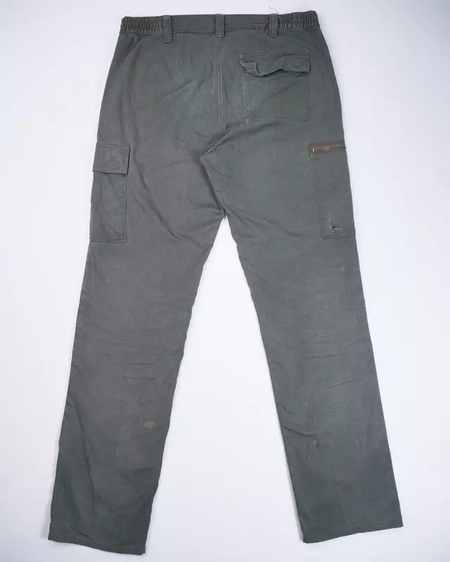 Forest Green Straight Fit Cargo Pants