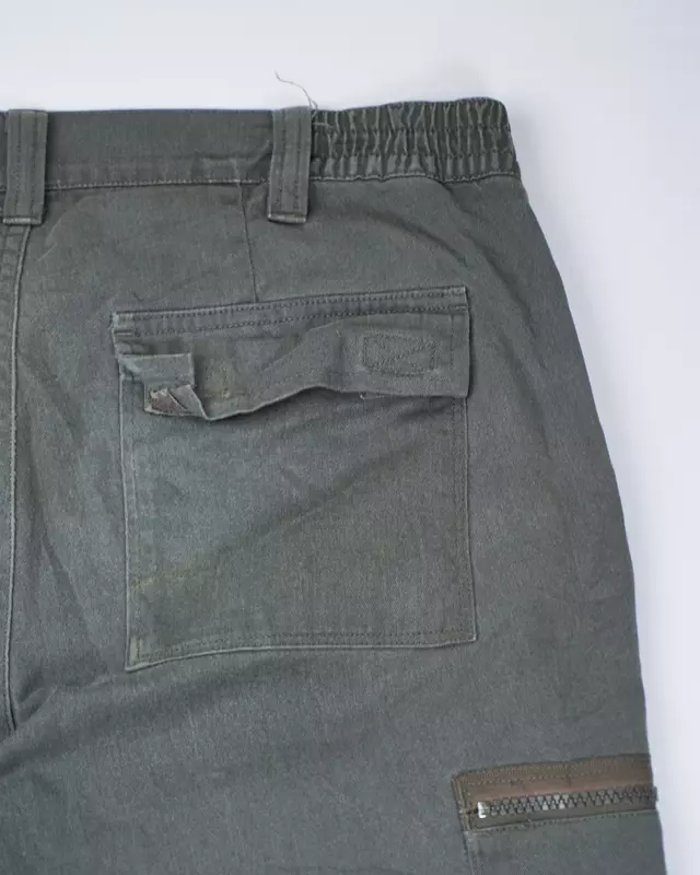 Forest Green Straight Fit Cargo Pants