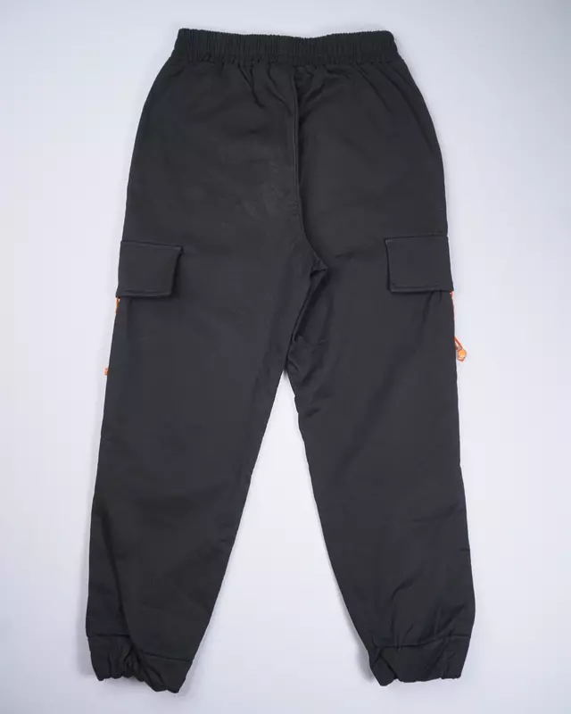 Black Heavy Duty Narrow Track Pants
