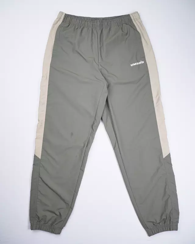 Grey Side-Stripe Lightweight Track Pants