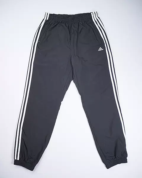 Black Athletic Side-Stripe Track Pants