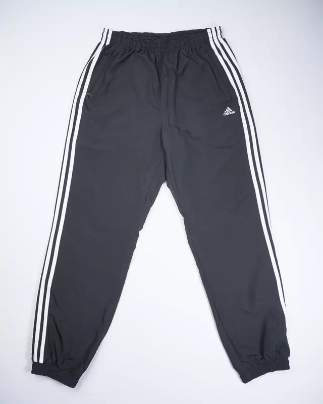 Black Athletic Side-Stripe Track Pants