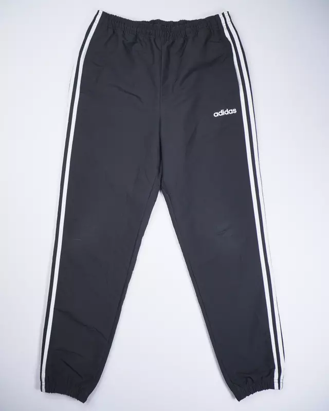 Black Sporty Elastic-Waist Joggers