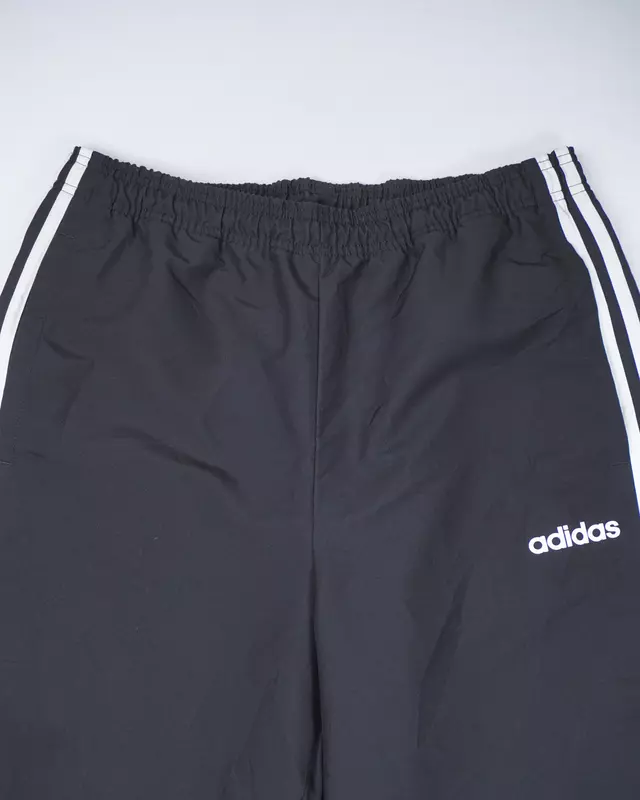 Black Sporty Elastic-Waist Joggers