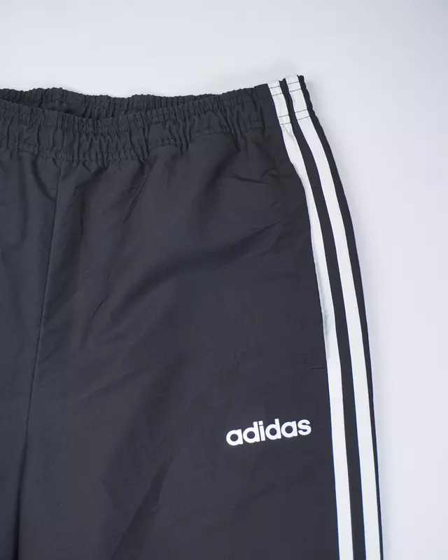 Black Sporty Elastic-Waist Joggers