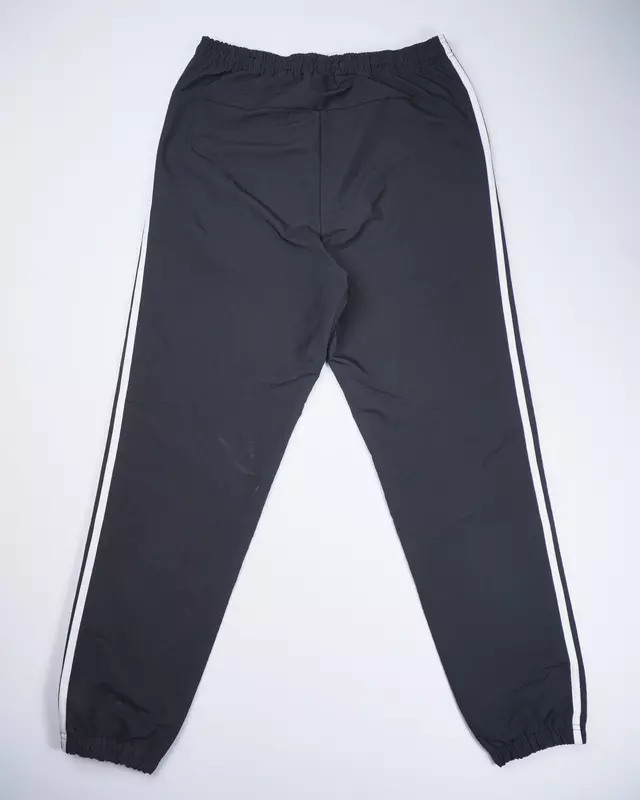 Black Sporty Elastic-Waist Joggers