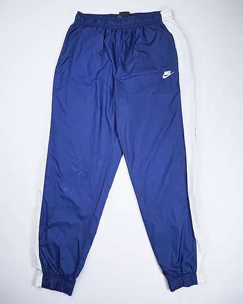 Navy Blue Athletic Loose-Fit Track Pants