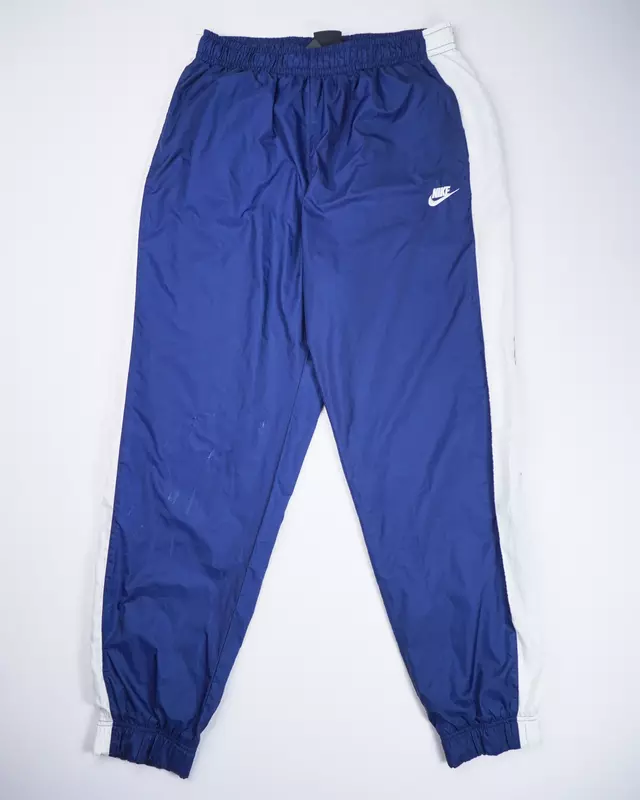 Navy Blue Athletic Loose-Fit Track Pants