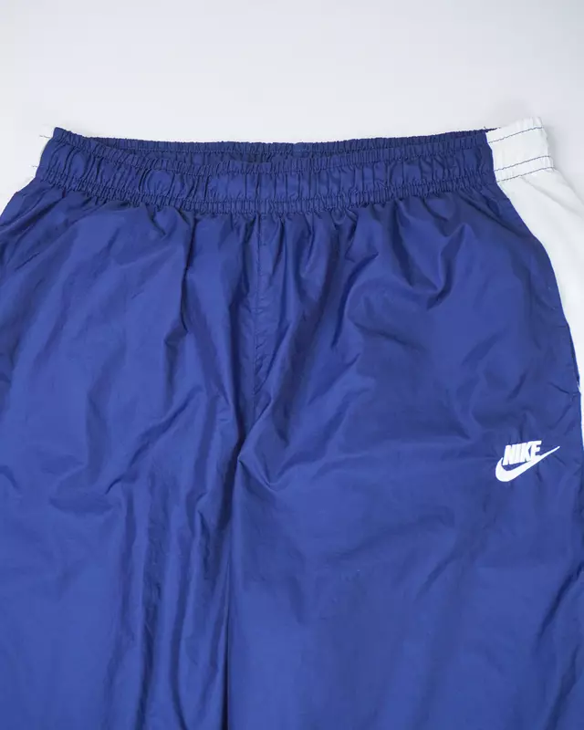 Navy Blue Athletic Loose-Fit Track Pants