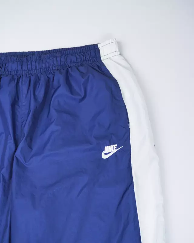 Navy Blue Athletic Loose-Fit Track Pants