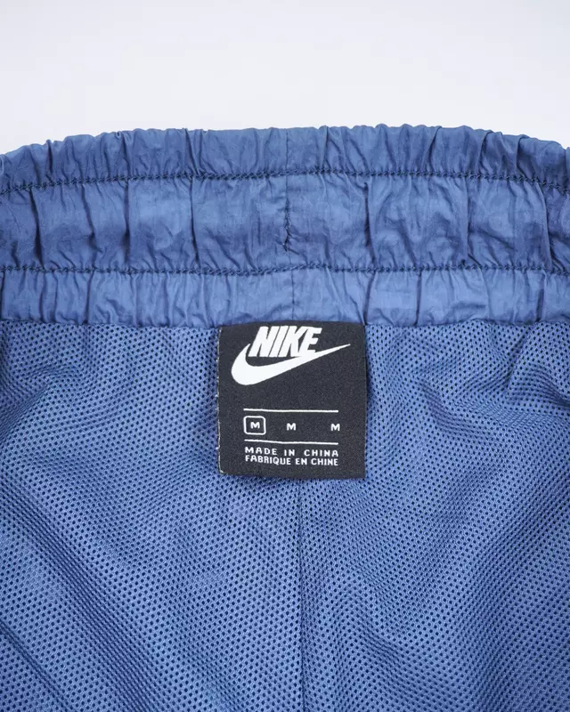 Slate Blue Elastic-Waist Utility Joggers