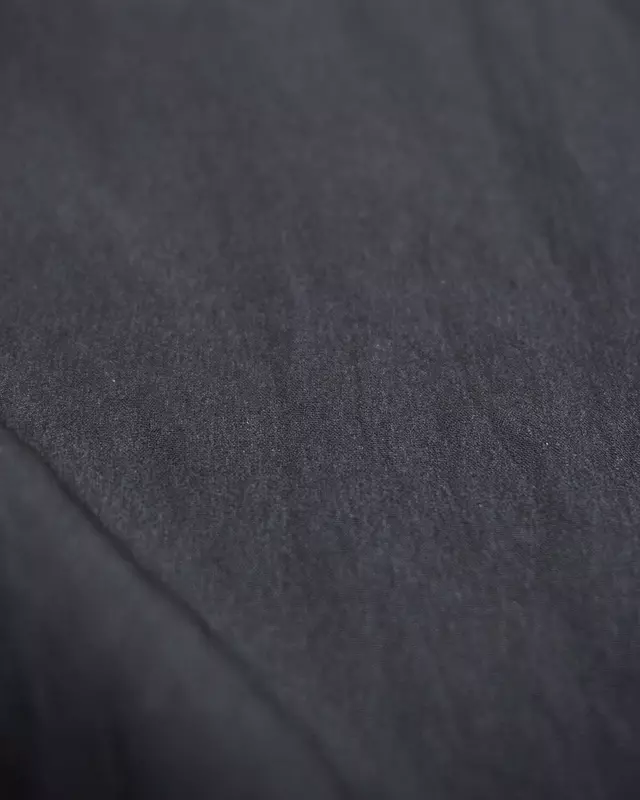 Black Crinkle-Nylon Drawstring Wind Pants
