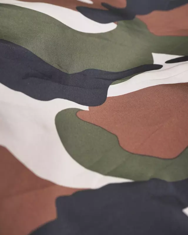 Camouflage Elastic-Hem Streetwear Windcheater