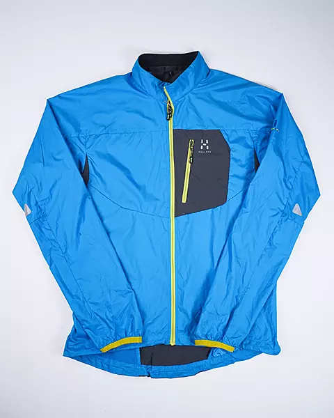 Electric Blue Contrast-Pocket Tech Windcheater