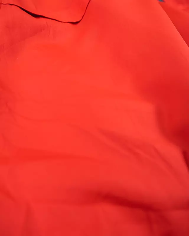 Crimson Red Hooded Full-Zip Windcheater