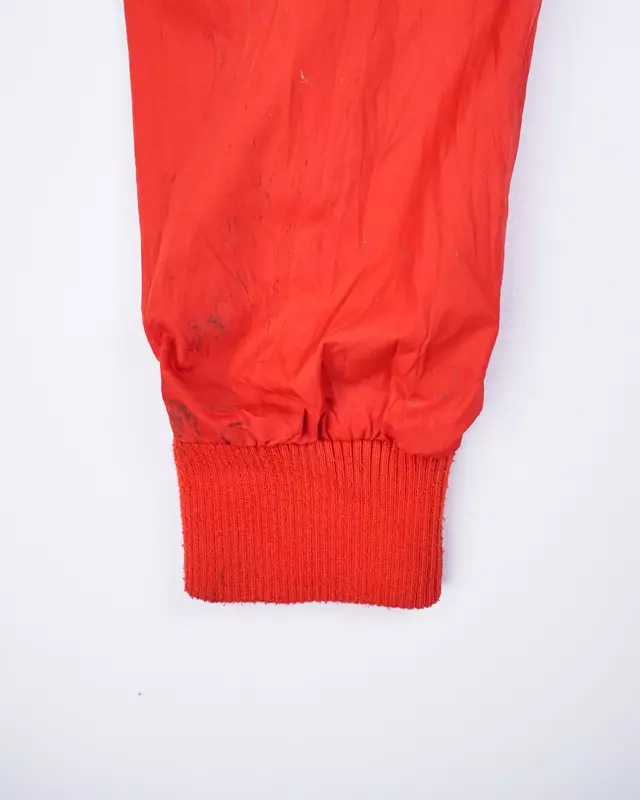 Crimson Red Hooded Full-Zip Windcheater