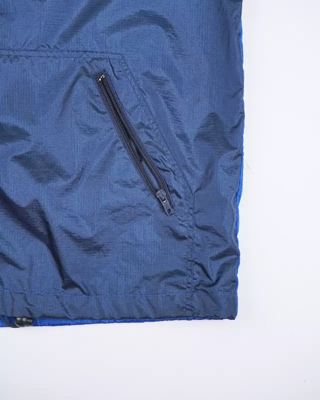 Blue Paneled Dual-Closure Tactical Windcheater
