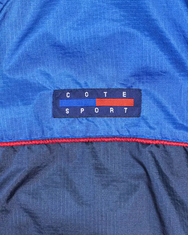 Blue Paneled Dual-Closure Tactical Windcheater