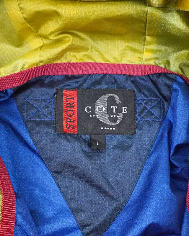 Blue Paneled Dual-Closure Tactical Windcheater