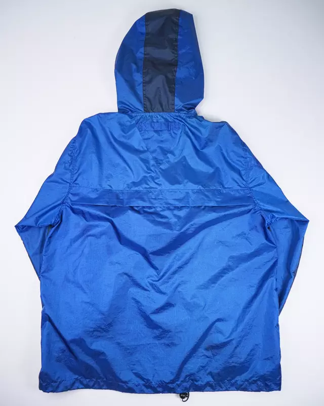 Blue Paneled Dual-Closure Tactical Windcheater