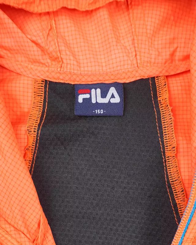 Neon Orange Colorblock Lightweight Windcheater