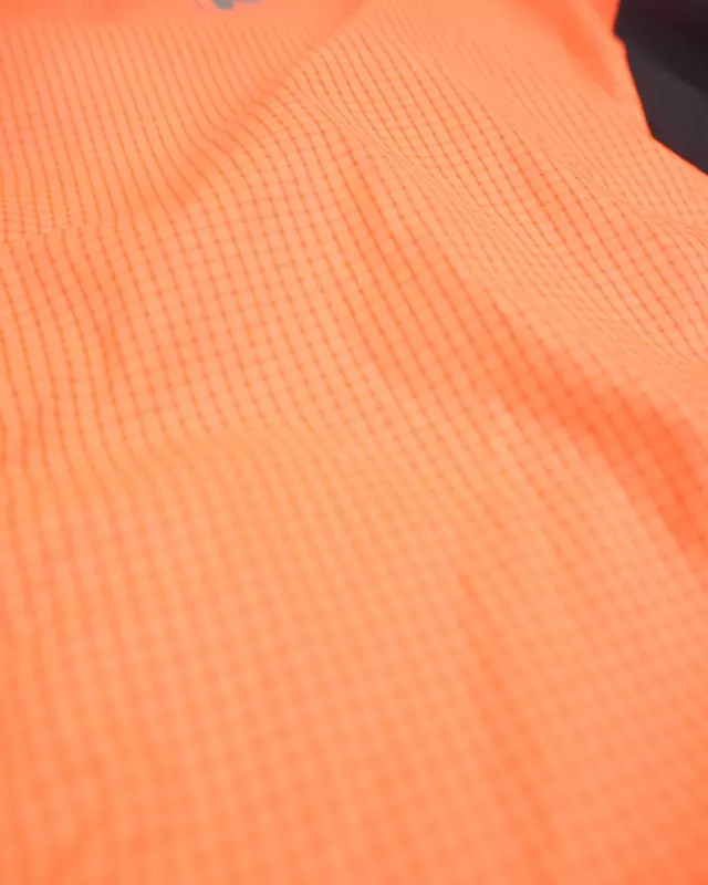 Neon Orange Colorblock Lightweight Windcheater