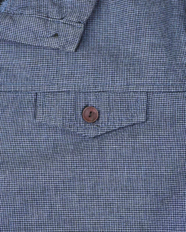 Slate Blue Insulated Long-Sleeve Button-Up Shirt