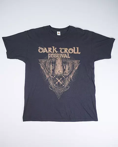 Faded Black Heavy Metal Festival Back-Print T-Shirt