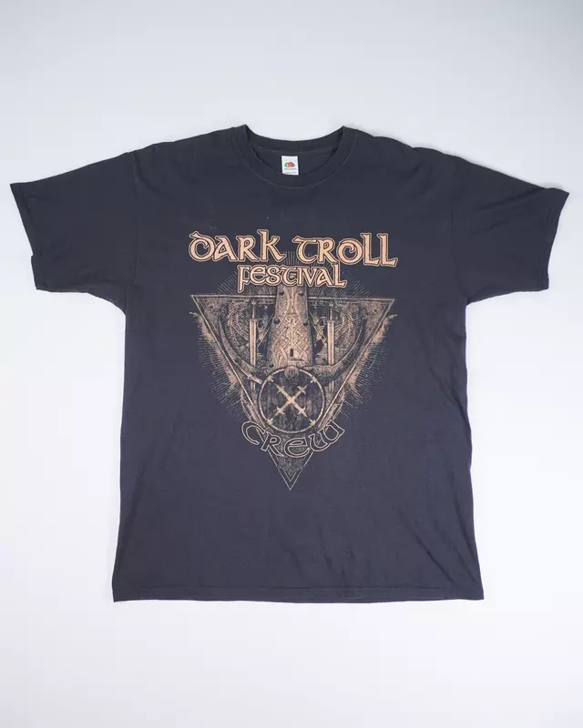 Faded Black Heavy Metal Festival Back-Print T-Shirt