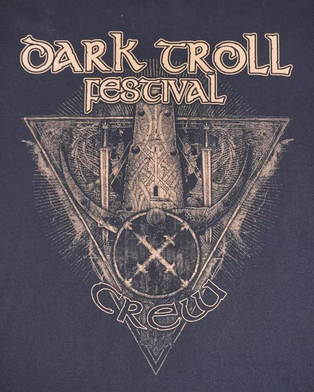 Faded Black Heavy Metal Festival Back-Print T-Shirt