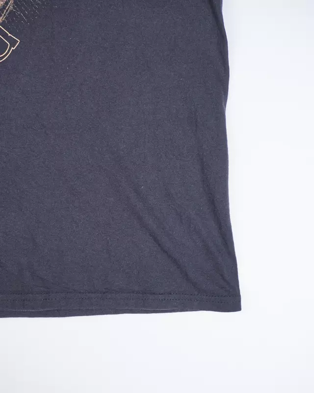 Faded Black Heavy Metal Festival Back-Print T-Shirt