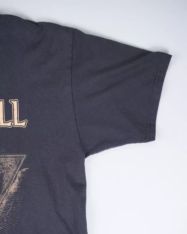 Faded Black Heavy Metal Festival Back-Print T-Shirt