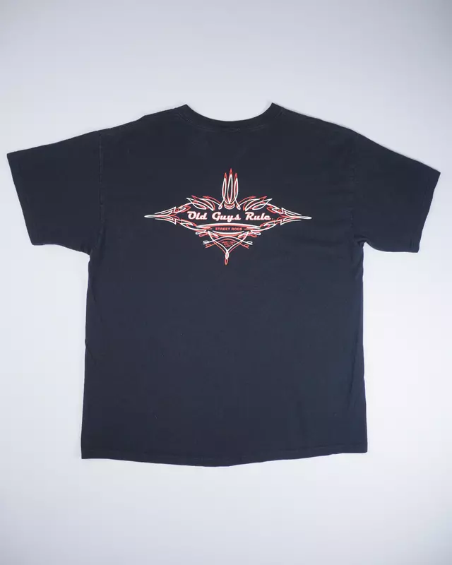 Black Custom Pinstripe Street Rods Graphic T-Shirt