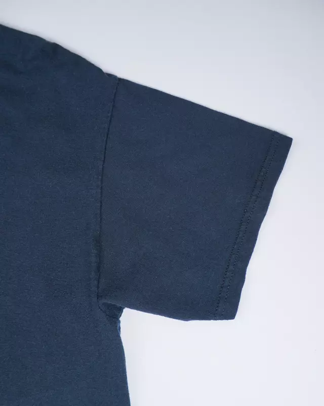 Dark Blue Vintage Mechanic-Style T-Shirt