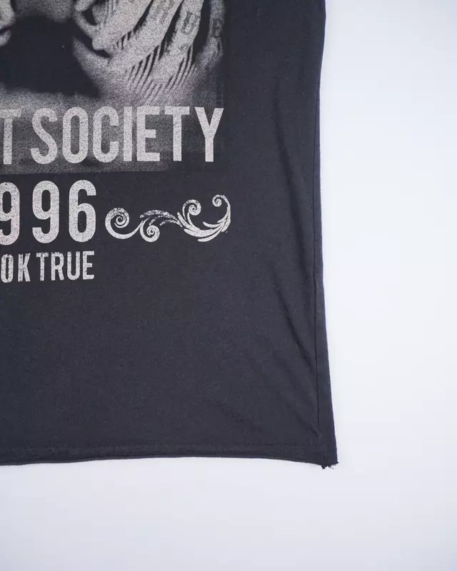 Faded Black Los Angeles Graphic Streetwear T-Shirt