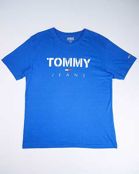 Royal Blue Casual Typographic Core-Logo T-Shirt