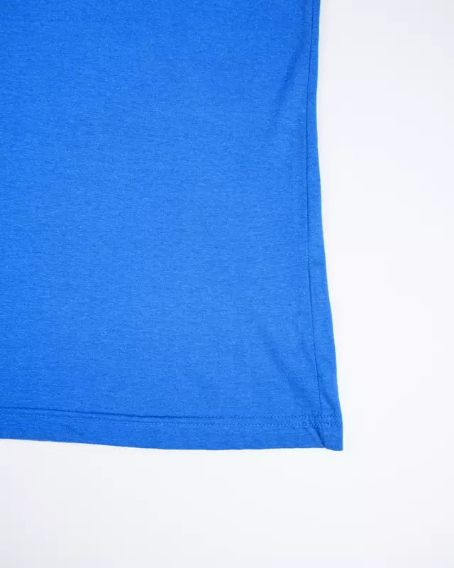 Royal Blue Casual Typographic Core-Logo T-Shirt