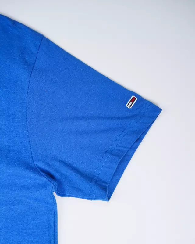 Royal Blue Casual Typographic Core-Logo T-Shirt