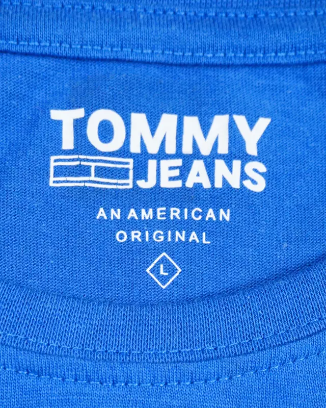 Royal Blue Casual Typographic Core-Logo T-Shirt