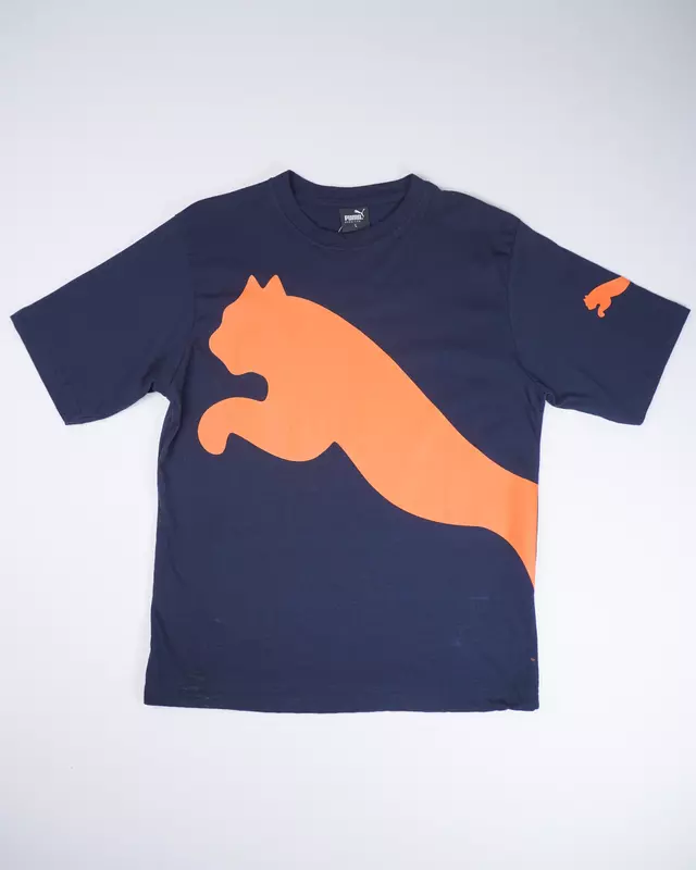Black Big-Cat Graphic Sportswear T-Shirt