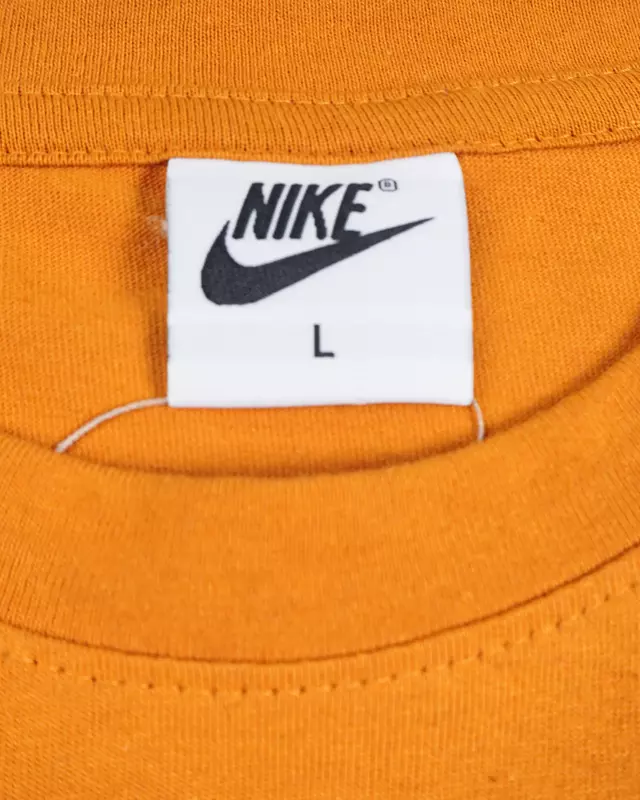 Orange and White Wide-Stripe Sportswear T-Shirt