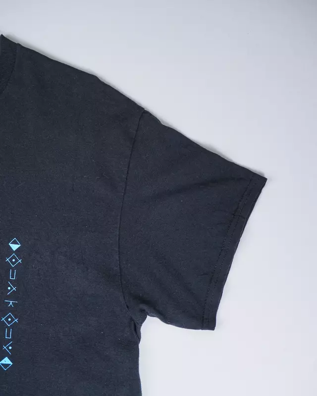 Faded Black Heavy-Graphic Alt-Rock Music T-Shirt
