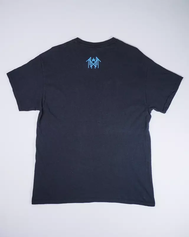 Faded Black Heavy-Graphic Alt-Rock Music T-Shirt
