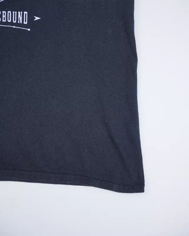 Faded Black Heavy Rock Album-Graphic T-Shirt