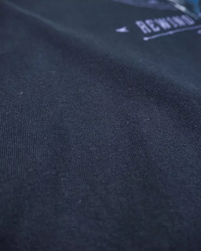 Faded Black Heavy Rock Album-Graphic T-Shirt